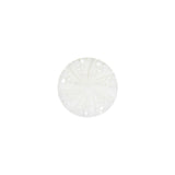 White Bevel Cut Shank Back Plastic Button - 20L/12.5mm