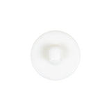 White Bevel Cut Shank Back Plastic Button - 30L/19mm