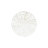 White Bevel Cut Shank Back Plastic Button - 36L/23mm
