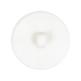 White Bevel Cut Shank Back Plastic Button - 44L/28mm
