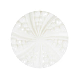 White Bevel Cut Shank Back Plastic Button - 44L/28mm