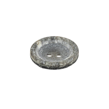 Italian Gray Striated Stone Look 2 Hole Plastic Button - 32L/20mm
