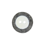 Italian Gray Striated Stone Look 2 Hole Plastic Button - 32L/20mm