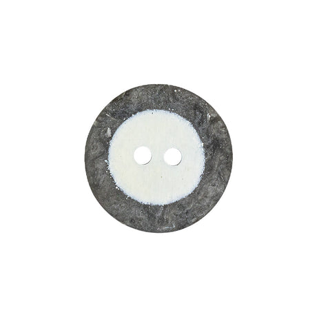 Italian Gray Striated Stone Look 2 Hole Plastic Button - 32L/20mm