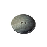 Beige and Black Striated Low Convex 2-Hole Plastic Button - 36L/23mm