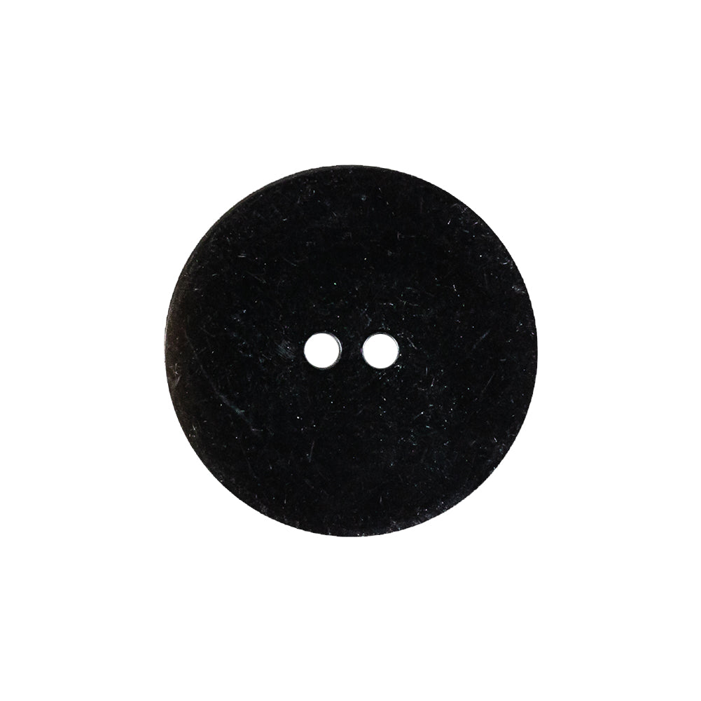 Beige and Black Striated Low Convex 2-Hole Plastic Button - 36L/23mm