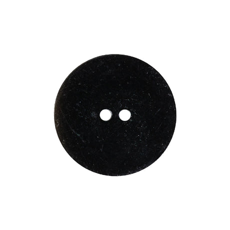Beige and Black Striated Low Convex 2-Hole Plastic Button - 36L/23mm