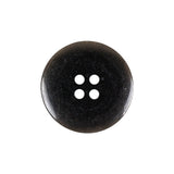 Silvery Gray Shining Stripes Wide Rim 4-Hole Plastic Button - 36L/23mm