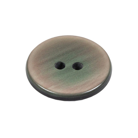 Gray, Pink and Green Iridescent 2-Hole Plastic Dish Button - 40L/25.5mm