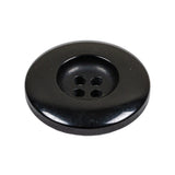 Black 4-Hole Plastic Deepwell Button - 44L/28mm