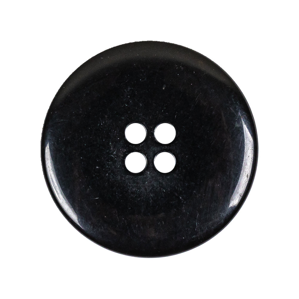 Black 4-Hole Plastic Deepwell Button - 44L/28mm
