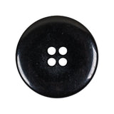 Black 4-Hole Plastic Deepwell Button - 44L/28mm