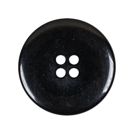 Black 4-Hole Plastic Deepwell Button - 44L/28mm