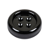 Black Metal 4-Hole Dish Button - 44L/28mm