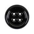 Black Metal 4-Hole Dish Button - 44L/28mm