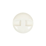 Italian White Faceted Dome Self Back Plastic Button - 30L/19mm