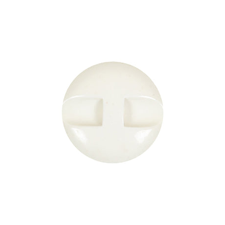 Italian White Faceted Dome Self Back Plastic Button - 30L/19mm