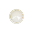 Italian White Faceted Dome Self Back Plastic Button - 30L/19mm