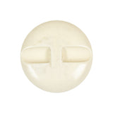 Italian White Faceted Dome Self Back Plastic Button - 40L/25.5mm