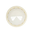 Italian White Faceted Dome Self Back Plastic Button - 40L/25.5mm