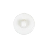 Italian White Faceted Center Floral Molded Shank Back Plastic Button - 30L/19mm