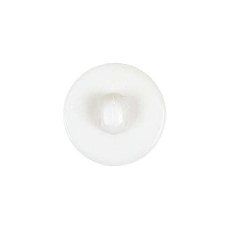 Italian White Faceted Center Floral Molded Shank Back Plastic Button - 30L/19mm