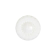 Italian White Faceted Center Floral Molded Shank Back Plastic Button - 30L/19mm