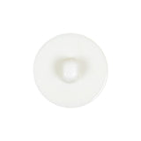 Italian White Faceted Center Floral Molded Shank Back Plastic Button - 36L/23mm