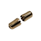 Gold Metal Tassel Stoppers Pair - 0.5" x 0.375"