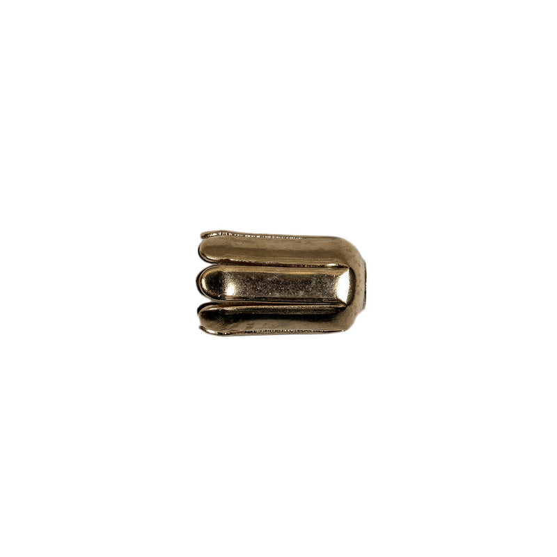 Gold Metal Tassel Stoppers Pair - 0.5" x 0.375"