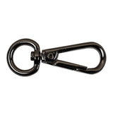 Gunmetal Clasp Closure with Round Swivel Bottom - 2" X 0.75"