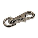 Silver Metal Clasp Closure with Swivel Bottom - 1.5" X 0.5"