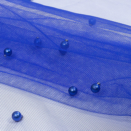 Beaded Tulle - Cobalt - Sylvie Collection