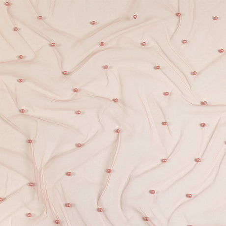 Beaded Tulle - Coral Haze - Sylvie Collection