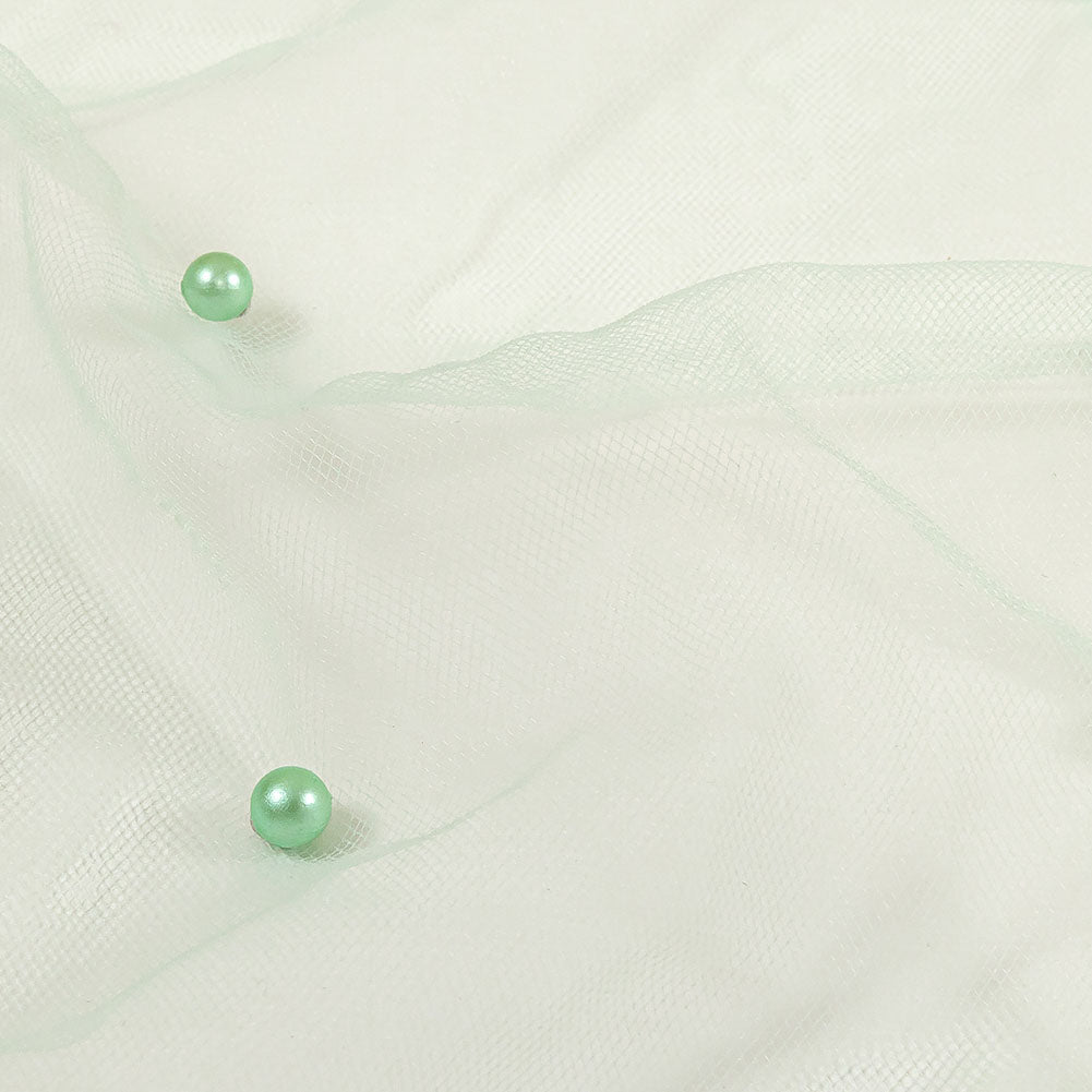 Beaded Tulle - Aqua - Sylvie Collection