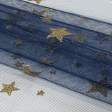Starry Glitter Tulle - Bright Navy
