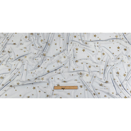 Starry Glitter Tulle - Bright Navy