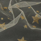 Starry Glitter Tulle - Ivory