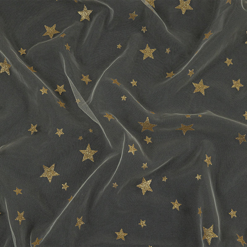 Starry Glitter Tulle - Ivory