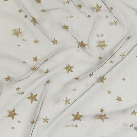 Starry Glitter Tulle - Storm