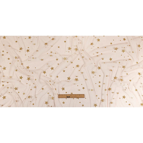 Starry Glitter Tulle - Pale Pink