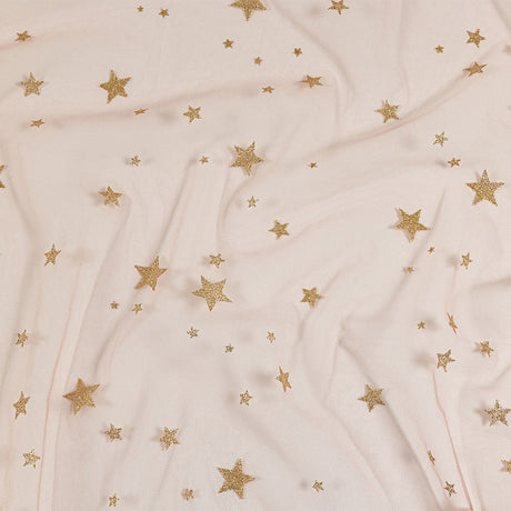 Starry Glitter Tulle - Pale Pink