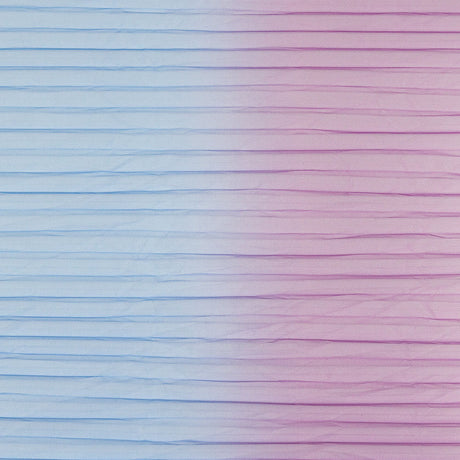 Blue, Purple and Pink Ombre Pleated Tulle