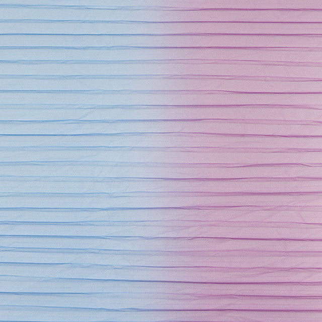 Blue, Purple and Pink Ombre Pleated Tulle