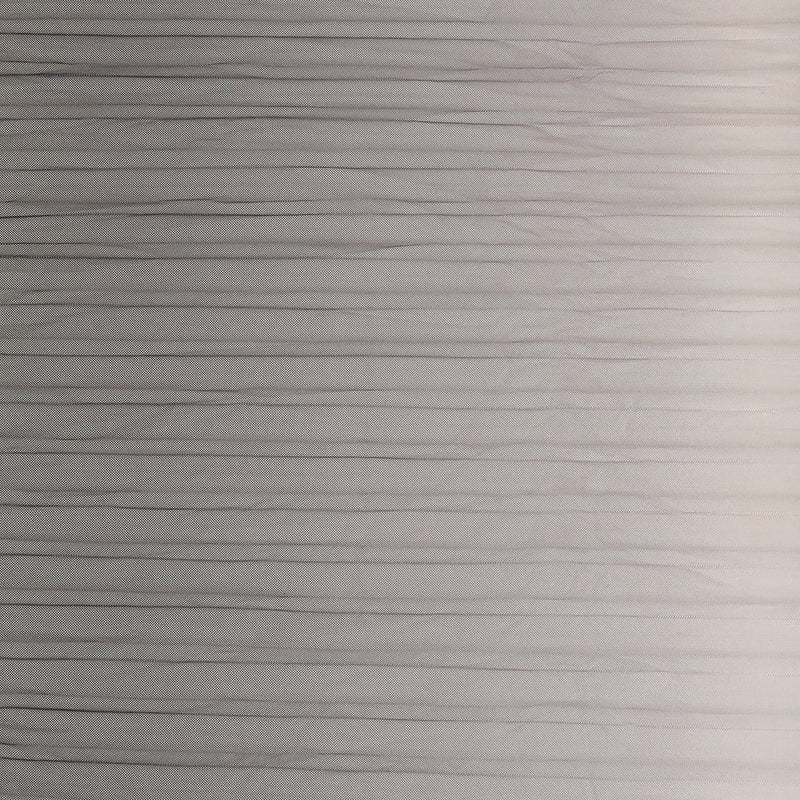 Gray and Pink Ombre Stripes Pleated Tulle
