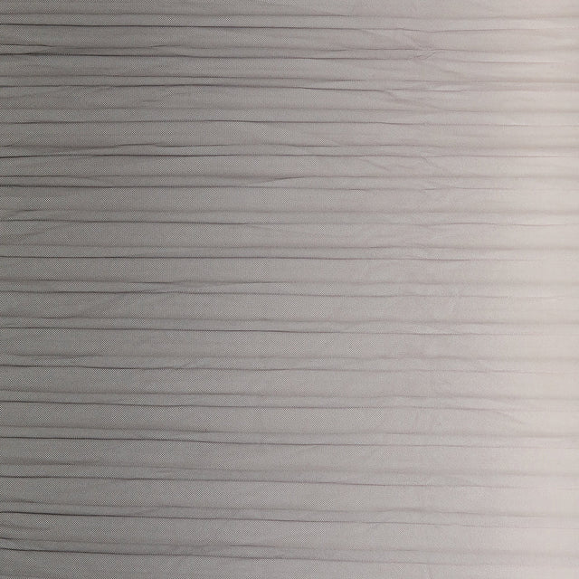 Gray and Pink Ombre Stripes Pleated Tulle