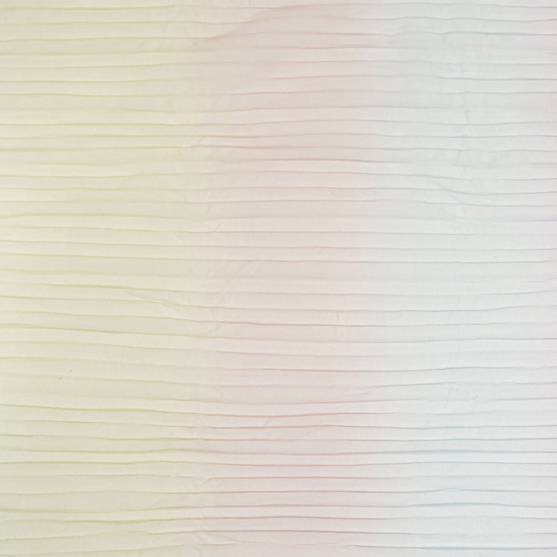 Pastel Rainbow Ombre Stripes Pleated Tulle