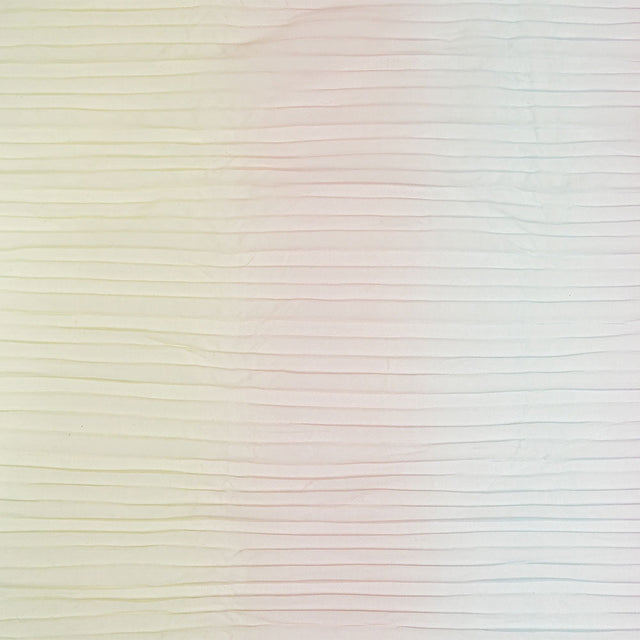 Pastel Rainbow Ombre Stripes Pleated Tulle