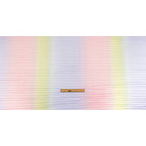 Purple, Pink and Yellow Ombre Stripes Pleated Tulle