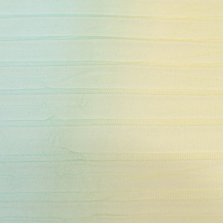 Sea Pink, Yellow and Blue Gradient Stripes Pleated Tulle